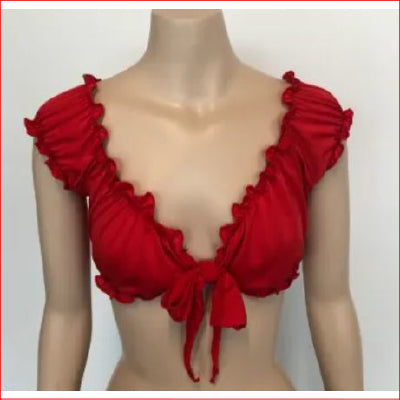 Tie Top Red O/S
