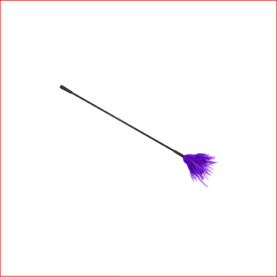 Crop with Feather Tickler Purple