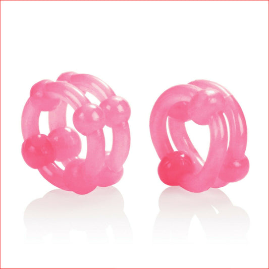 Island Rings Double Stacker Pink