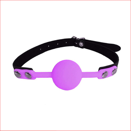 Gag Silicone Ball Gag Purple