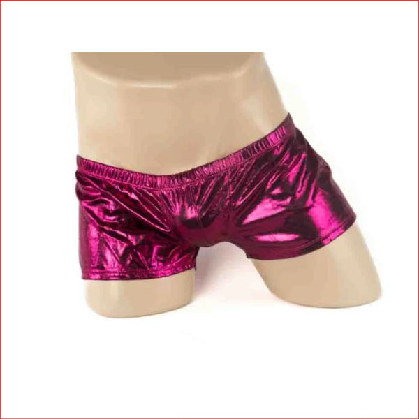 Mens Glitter Hot Pants Hot Pink Medium