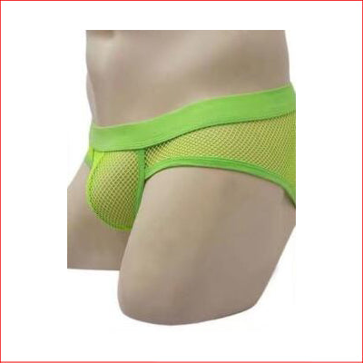 258 Mens Mesh Boxer Green Large