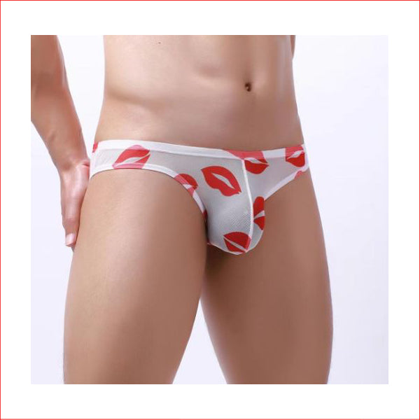 261 Mens Kiss Kiss G-String White M