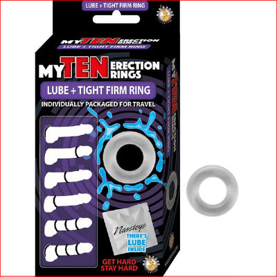 My Ten Erection Rings with Lube