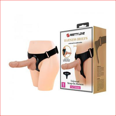 Pretty Love Harness & 7.6" Dildo Jerry