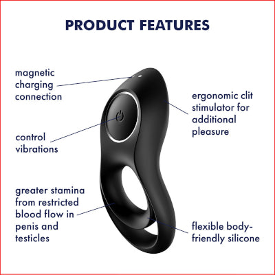 Satisfyer Legendary Duo Ring Black