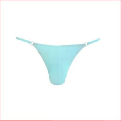 Mens Lycra G-String Light Blue L/XL