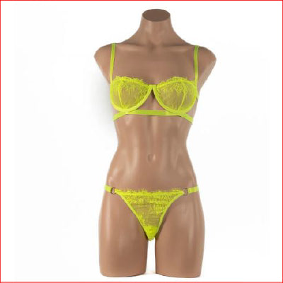 Fluro Colours 2pc Set Fluro Yellow S/M