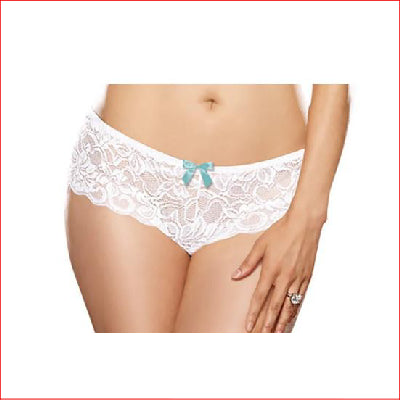 Open Crotch Boy Short White 1X/2X