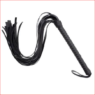 Pu Flogger 48cm Black