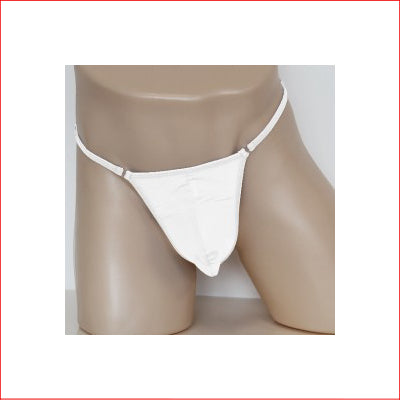 209 Mens Lycra G-String os Whi