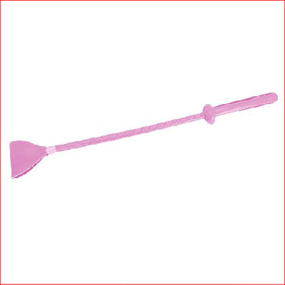 Leather Look Braided Crop Pink