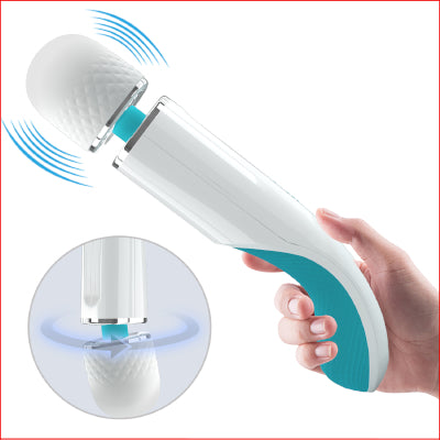 Charming Massage Wand 9.4" blue/white