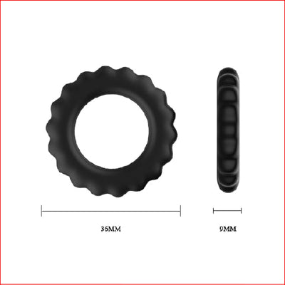 Titan 3pk Cock Ring Blk