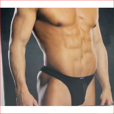 Blue Line Thong Black S/M