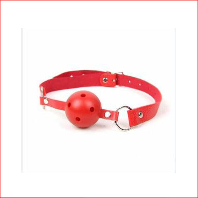 BB Breathable Ball Gag Red