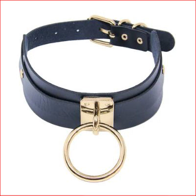 Wide Collar w Gold Ring