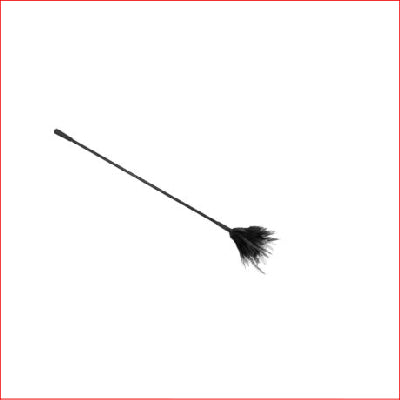 Crop with Feather Tickler Black
