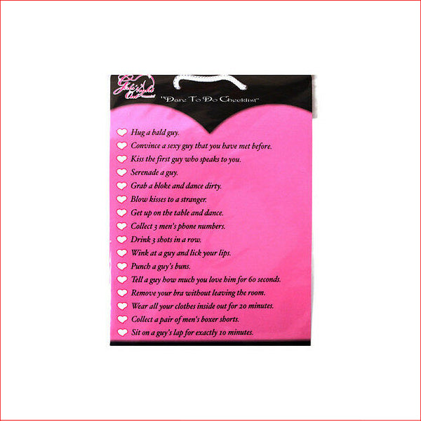 Girls Night Out Dare To Do List