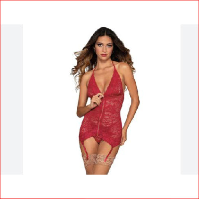 Stretch Lace Garter Slip & G OS