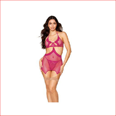 Dreamgirl 13275 Fishnet & Scallop Trim