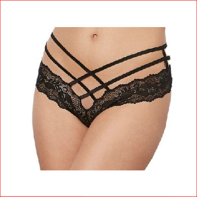 Dreamgirl Strappy Thong M/L Black