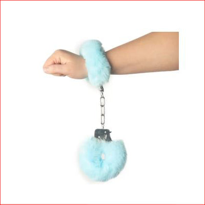 Fluffy Handcuffs Sky Blue