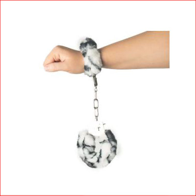Fluffy Handcuffs Zebra