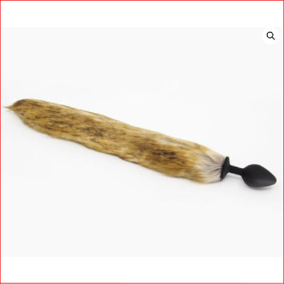 Foxtail Brown Silicone Small Plug