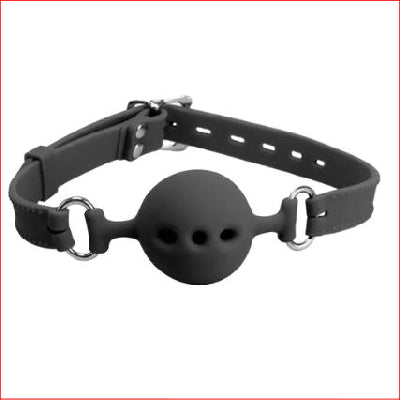 Silicone Breathable Ball Gag Black