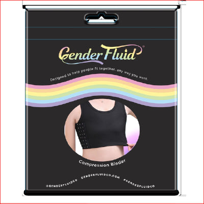 Gender Fluid Chest Binder Black Medium