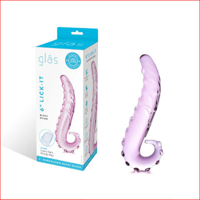 Glas 6" Lick It Glass Dildo