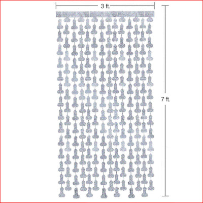Penis Party Disco Metallic Curtains