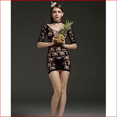 Rimes Pineapple Dress Black
