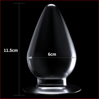 Flawless Clear Anal Plug 4.5"