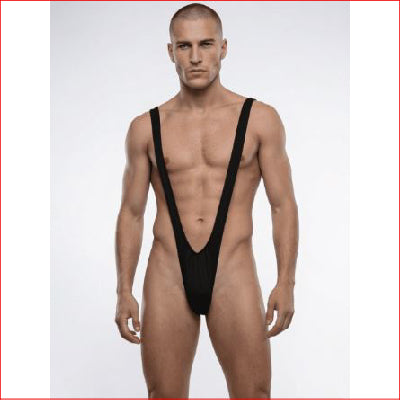 Mankini Black Love In Leather OS