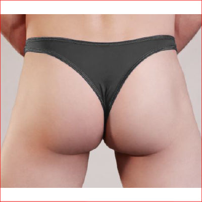 Mens Lycra Thong Black L/XL