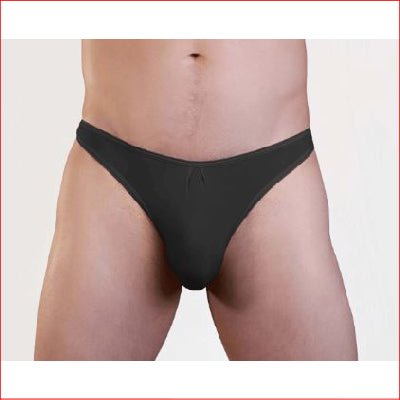 Mens Lycra Thong Black S/M