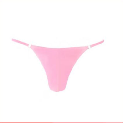 Mens Lycra G-String Light Pink S/M