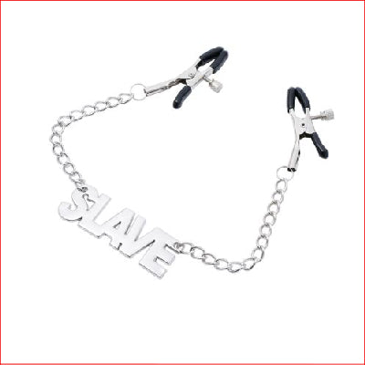 Nipple Clamps Chained SLAVE