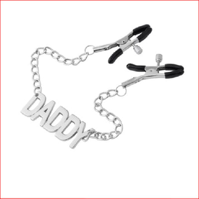 N146 Nipple Clamps Chained DADDY