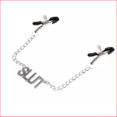N147 Nipple Clamps Chained SLUT