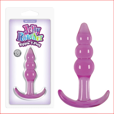 Jelly Rancher Ripple T-Plug Purple 4.3"