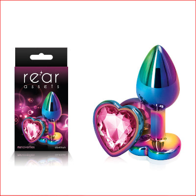 Rear Assets Multicolour Heart Pink- Small