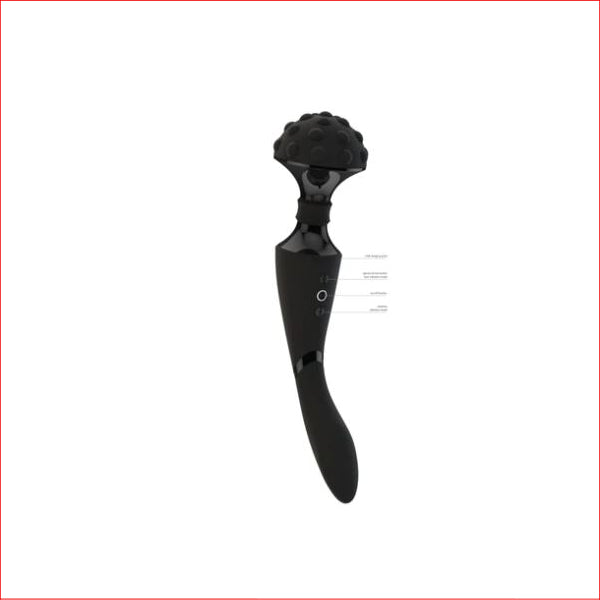 Vive Shiatsu Bendable Massager Wand Blk