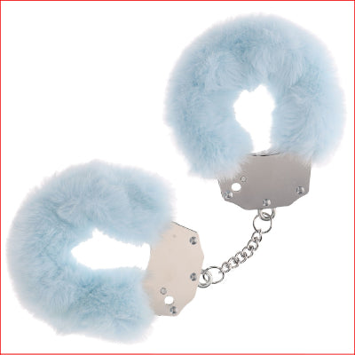 Ouch! - Heavy-Duty Fluffy Handcuffs - Powder Blue