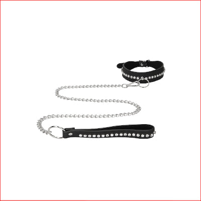 Ouch! Diamond Studded Collar & Leash