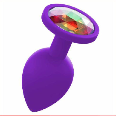 Silicone Medium Butt Plug Purple
