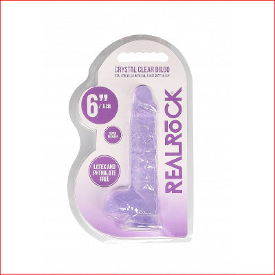 RealRock 6" Crystal Clear Purple