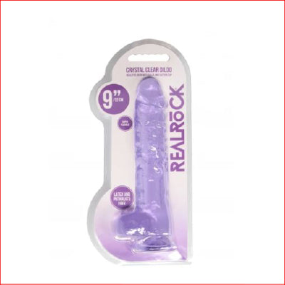 RealRock 9" Crystal Clear Purple